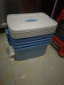 米奇特工 彩色收纳箱周转箱塑料储物整理箱 加大号40L：46*32*26cm（蓝色） 晒单实拍图