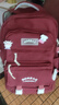 双星（doublestar）书包小学生两件套背包初中生高中学生大学生双肩包电脑包旅行包 红色双肩包带挂件【不带单肩包】 实拍图