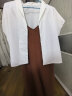 无印良品（MUJI） 女式 易干弹力泡泡纱 背带裤 女装夏季连体裤吊带BC2JRA4S 砖红色 S （155/80A） 实拍图