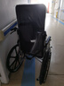 揽康手动轮椅带坐便器轻便折叠老人残疾人轮椅车 【六档全躺款】双层座面一体轮 实心胎 实拍图