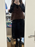 阔色（kuose）叠穿针织v领背心连衣裙两件套装女新款秋冬小黑裙马甲 黑色连衣裙0002 M 实拍图