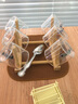 瓷牌茗茶具（cipaiming teaset） 电陶炉煮茶器煮茶壶茶炉家用小型电茶炉加厚耐热玻璃茶壶 竹柄煮茶壶+简约白炉6彩杯+架 实拍图