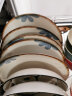 舍里 墨蓝陶瓷盘子碗家用2024新款日式双耳汤碗米饭碗釉下彩餐具套装 13英寸平耳鱼碟 11cm 【尺寸如图】 实拍图