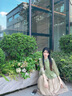 妍莉芬（yanlifen）新中式禅意茶服旗袍套装女日常改良汉服文艺国风显瘦温柔连衣裙夏 禅意茶服旗袍两件装 L 实拍图
