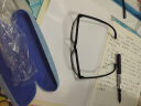 帕米澳（PAMIAO）防蓝光眼镜可配近视男女黑框眼镜近视网上配镜看手机电脑平光 双眼近视-250度 (含镜盒镜布) 实拍图