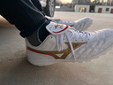美津浓（MIZUNO）小李子:Mizuno/美津浓足球鞋WAVE CUP里瓦尔多AS碎钉袋鼠皮成人男 下单赠袜AS碎钉白金色P1GD201962 43 280MM 实拍图