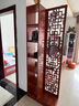 映巢中式屏风隔断客厅小户型现代简约装饰门厅实木雕花镂空进门玄关柜 木质梅花福屏风柜高200*70cm 自主安装 实拍图