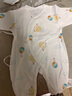 贝乐咿新生儿衣服秋季冬款刚出生婴儿和尚服连体衣纯棉初生宝宝哈衣爬服 5136大吉大利+1997苹果熊 59cm （建议1-3个月） 实拍图