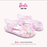 芭比童鞋夏季儿童凉鞋女童软底果冻鞋小童水晶鞋DA6331 粉色 28码  实拍图