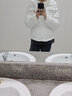 亿梵莎棉服外套秋冬款女学生装2026冬季新款宽松加厚设计感羽棉袄绒服女 白色 均码 实拍图