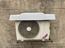 空调外机罩室外机盖板雨棚防晒防尘防雨防雪防护保护遮雨遮阳通用 白色 加厚3-5P通用送两条绳 实拍图