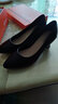 强人高跟鞋5.5CM气质通勤女鞋3515空姐鞋尖头皮鞋 JDA170016 黑色 37 实拍图