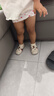 G.DUCKKIDS春秋款宝宝学步鞋英伦风软底防滑防掉婴儿飞织袜子鞋6个月1岁3岁 春秋[卡其]_A款 26 /27(鞋内长15.5cm) 实拍图