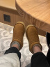百丽厚底保暖雪地靴女商场同款加绒短靴A4H1DDD3 棕色 38 实拍图