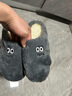 安尚芬新款棉拖鞋男士秋冬季简约居家居软底室内外穿防滑半包跟拖女士 灰色 42-43 实拍图
