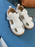 牧童宝宝学步鞋秋冬款婴幼儿童鞋软底皮面小白鞋女童机能鞋男童步前鞋 贝壳白（夏凉鞋） 25 鞋内长16.3cm 实拍图