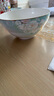 松发瓷器桃花缘中式家用陶瓷餐具碗盘碟组合清新简约金边餐具 桃花缘8英寸汤碗2个装 实拍图