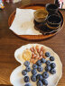NITORI宜得利家居 日式复古家用咖啡水果盘 收纳盘茶盘水杯 松木圆托盘 深棕色 实拍图