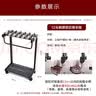欧唛（oumai）带锁雨伞架子展示架置物架收纳架银行物业大堂商用伞架酒店宾馆雨伞收纳架落地式伞架 【京东发货】12头不含雨伞【锁直径2.5厘米】 实拍图