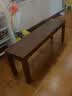 源氏木语 实木长条凳橡木长凳子北欧现代简约卧室床尾凳家用板凳 【14】【橡木胡桃色】实木面长条凳 1.2米 实拍图