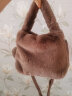 Lesportsac[618大促]乐播诗新款包包女包潮流兔毛绒单肩包斜挎包 姜饼棕 晒单实拍图