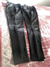 柏威驰中老年男装棉裤男士加厚加绒裤老人冬季保暖休闲裤宽松高腰直筒裤 黑色+黑色 2条中厚黄金绒 2XL 体重120-140腰围2尺4－2尺6 实拍图