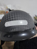 KEAZ摩托车头盔半盔春夏季碳纤维头盔复古四季男女巡航踏板机车安全帽 12K哑黑（茶色镜） L（59-60cm） 晒单实拍图