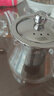 悟茗堂耐热高硼硅加厚玻璃泡茶壶花茶壶带过滤功夫茶具套装家用办公室 9件 天玑玻璃茶具 实拍图