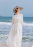 MTJO度假海边沙滩裙飘逸仙气白色天丝连衣裙女夏季高级感三亚旅游沙滩 图片色 M(建议95-115斤) 晒单实拍图