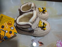 G.duck小黄鸭男女宝宝春秋冬季棉鞋学步鞋0-1-3岁二棉保暖幼儿软底婴儿 2279米白色（加绒冬款） 19 鞋内长13.3cm 实拍图
