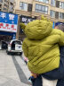 齐齐熊（ciciibear）【鹅绒服】男童鹅绒羽绒服宝宝冬季外套儿童中长款加厚保暖 豆绿色-蓄热鹅绒 清洁度1000+ 90 【充绒量70g，87-96】 实拍图