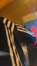 阿迪达斯 （adidas）运动裤子男春季宽松透气弹力直筒裤运动休闲裤 黑金直筒裤 2XL  晒单实拍图
