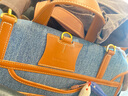 Songmont山下有松山行系列游历公文包帆布牛仔双肩包 小号 丹宁蓝 现货 实拍图