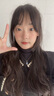 莞晗999足银项链女士吊坠心形锁骨链首饰银饰情人节生日礼物送女友 蓝锆项链【八仓配送/当次日达】 实拍图