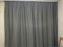 金蝉全遮光窗帘现代简约日式成品布客厅阳台卧室遮阳帘 深灰色300*270 实拍图