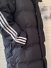 阿迪达斯ADIDAS三叶草男女冬季长款鸭绒600蓬黑色连帽羽绒服 JD3749 A/XL 实拍图