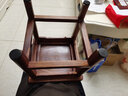 质道 红木家具 非洲花梨（学名：刺猬紫檀）椅子 实木办公椅 凳子 板凳 靠背椅 小官帽椅 单个小官帽椅 实拍图