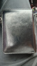 萨奇袋鼠（SAQIDAISHU）男士钱包短款拉链钱夹防盗刷一体卡包竖款多功能休闲皮夹证件包男 黑色 实拍图