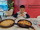 真维斯男童加绒卫衣秋冬款童装儿童红色打底衫百搭冬装中国风保暖上衣 黑 J方框舞狮 140 实拍图
