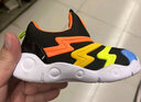 361°幼童鞋秋冬新款网面透气轻便防滑男女童学步鞋一脚蹬毛毛虫鞋 碳黑/荧光能量橙/金桔黄. 24 实拍图