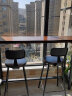 予凡实木吧台桌 家用办公 阳台靠墙靠窗高低脚长条桌窄桌椅餐桌高脚桌 单桌：160*40*105cm 实拍图