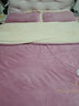 雅鹿牛奶绒四件套冬季加厚保暖珊瑚绒床单被套法兰绒床笠被罩床上用品 繁花-豆沙【双面加绒 适合裸睡】 1.8m 床单款 四件套-被套200*230cm 实拍图