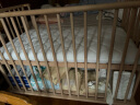 优乐博（ULOP）榉木婴儿床实木多功能床可移动拼接宝宝床无漆0-3岁新生儿bb睡床 婴儿床含储物板[送椰棕乳胶床垫] 晒单实拍图