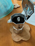 比乐蒂（Bialetti）【百年品牌】摩卡壶 经典意式手冲咖啡壶家用浓缩手动咖啡机礼物 2杯份+2.0电陶炉(雅白色) 80ml 实拍图