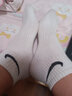 耐克(NIKE)袜子男子 速干透气运动袜 中筒袜三双装SX7676-100白XL 实拍图