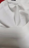 真维斯（Jeanswest）300g重磅纯棉短袖t恤夏季圆领五分袖宽松百搭打底衫男女基础款tee 白色(纯色) M (170) (体重110-130斤) 实拍图