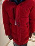 雪中飞【远红外升温】儿童羽绒服新年羽绒外套中大童男女童长款羽绒服 红色 170 实拍图