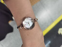聚利时（Julius）时尚迷你小巧表盘精致镶水钻手链女表轻奢气质OL女士防水石英腕表 C玫瑰金 实拍图