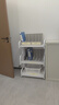 唯艺雅打印机置物架办公室文件收纳多层托架子移动桌边储物放柜音响支架 落地三层总长60内宽35白板+白架 实拍图