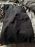 Calvin Klein Jeans春秋女士休闲通勤刺绣拉链螺纹包臀裙针织半裙J222007 BEH-太空黑 XS 晒单实拍图
